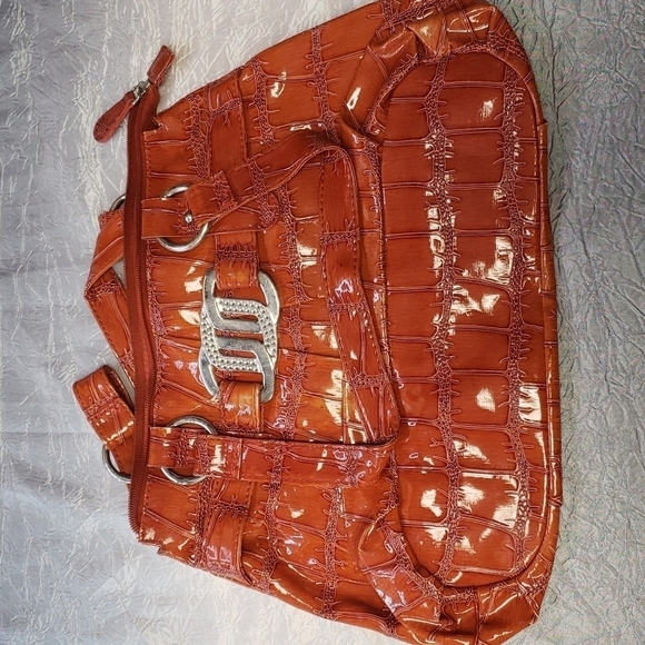 Handbags - Burnt Orange Glazed Hobo Purse Handbag